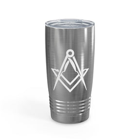 Master Mason Blue Lodge Ringneck Tumbler - Various Colors Square & Compass - Bricks Masons