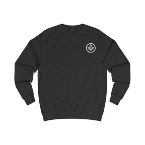 Master Mason Blue Lodge Sweatshirt - Square & Compass G Black, White, Grey - Bricks Masons
