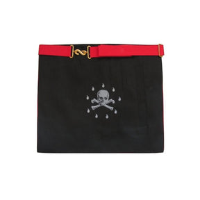 Master Mason Scottish Rite Apron - Red Moire MB Flaming Star - Bricks Masons
