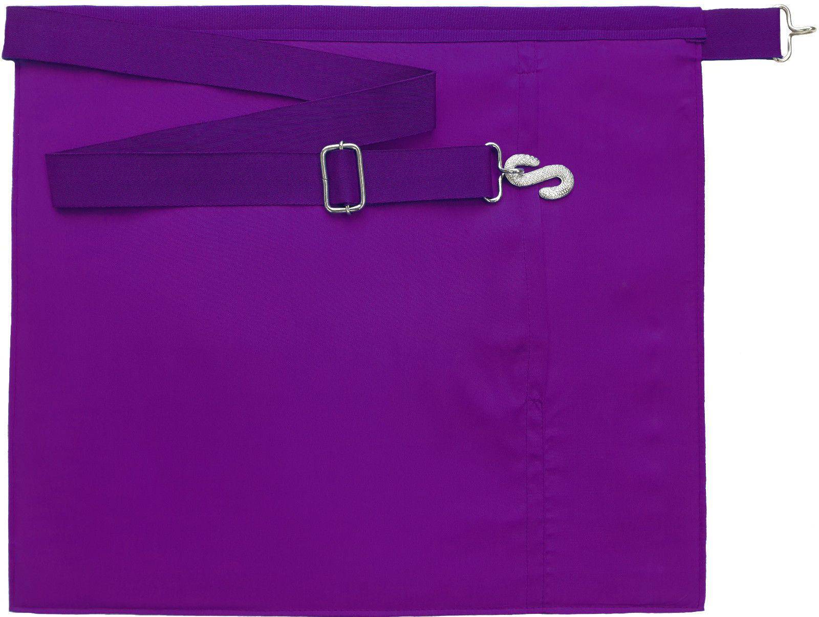 Member Council Apron - Purple & White Grosgrain - Bricks Masons