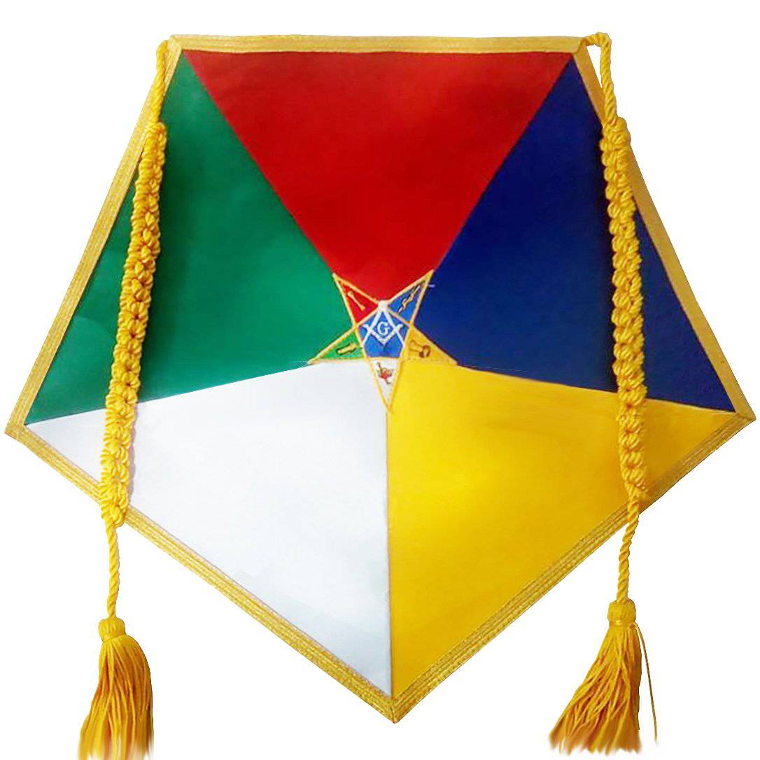 OES Apron - Five Color Satin - Bricks Masons