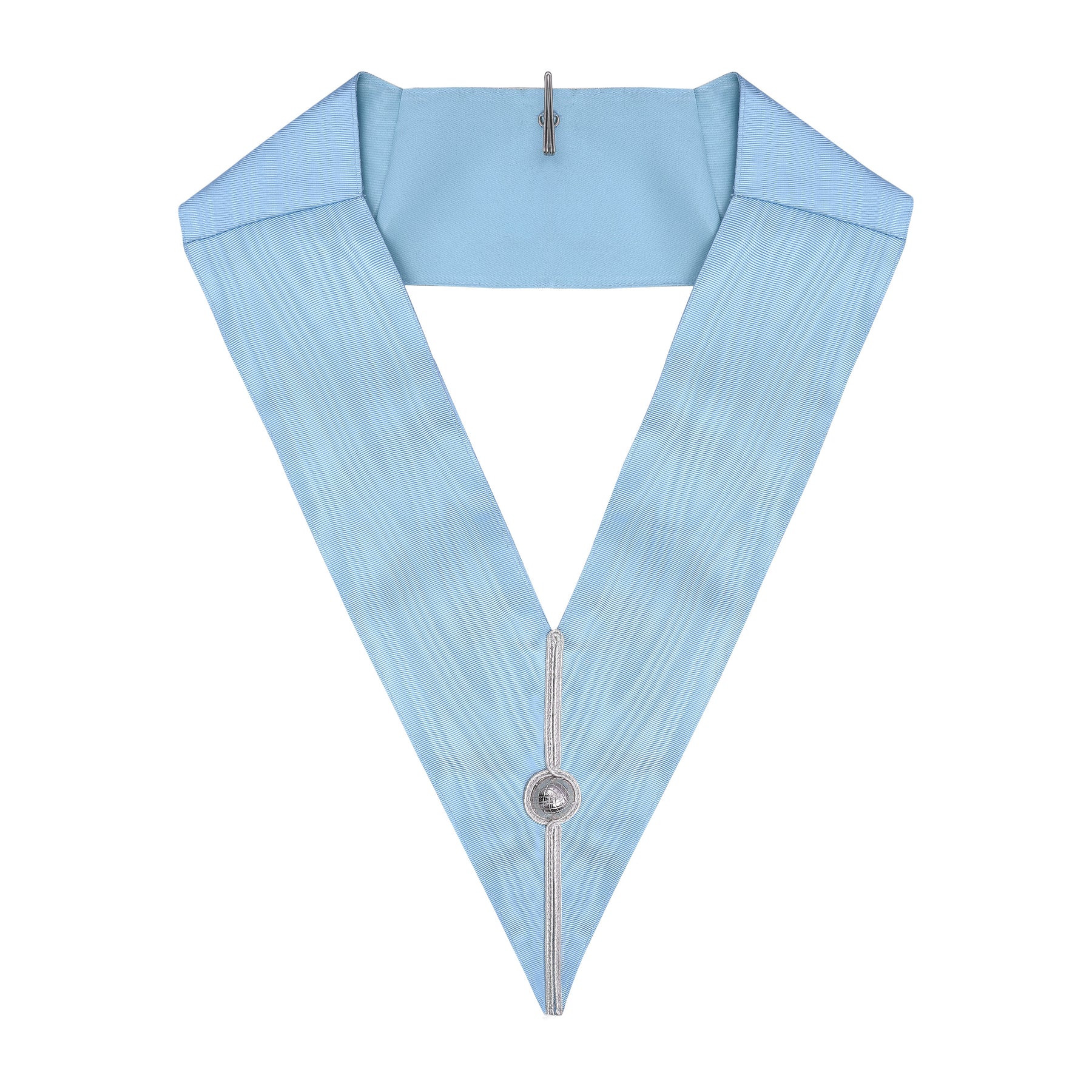 Past Master Craft English Regulation Collar - Turquoise Moire - Bricks Masons