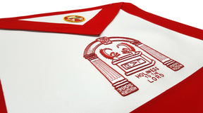 Past High Priest Royal Arch Chapter Apron - Red - Bricks Masons