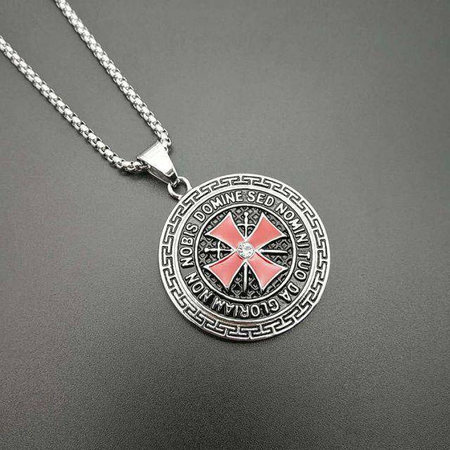 Knights Templar Commandery Necklace - Stainless Steel Gold/Silver