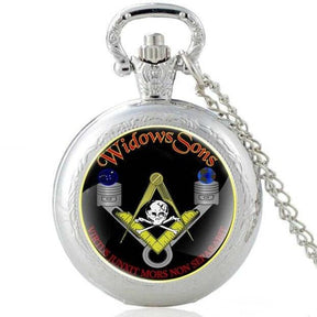 Widows Sons Pocket Watch - Silver, Black, Bronze