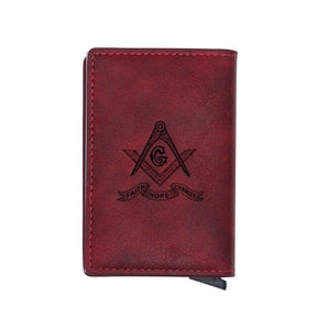 Master Mason Blue Lodge Wallet - With Credit Card Holder (4 colors)