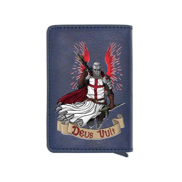 Knights Templar Commandery Wallet - Crusader Cross Deus & Credit Card Holder