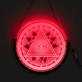 Eye Of Providence LED Sign - Round LED Wall art