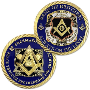 Master Mason Blue Lodge Coin - Band Of Brothers