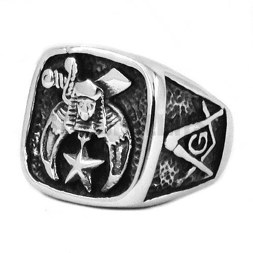 Shriners Ring - Silver Biker