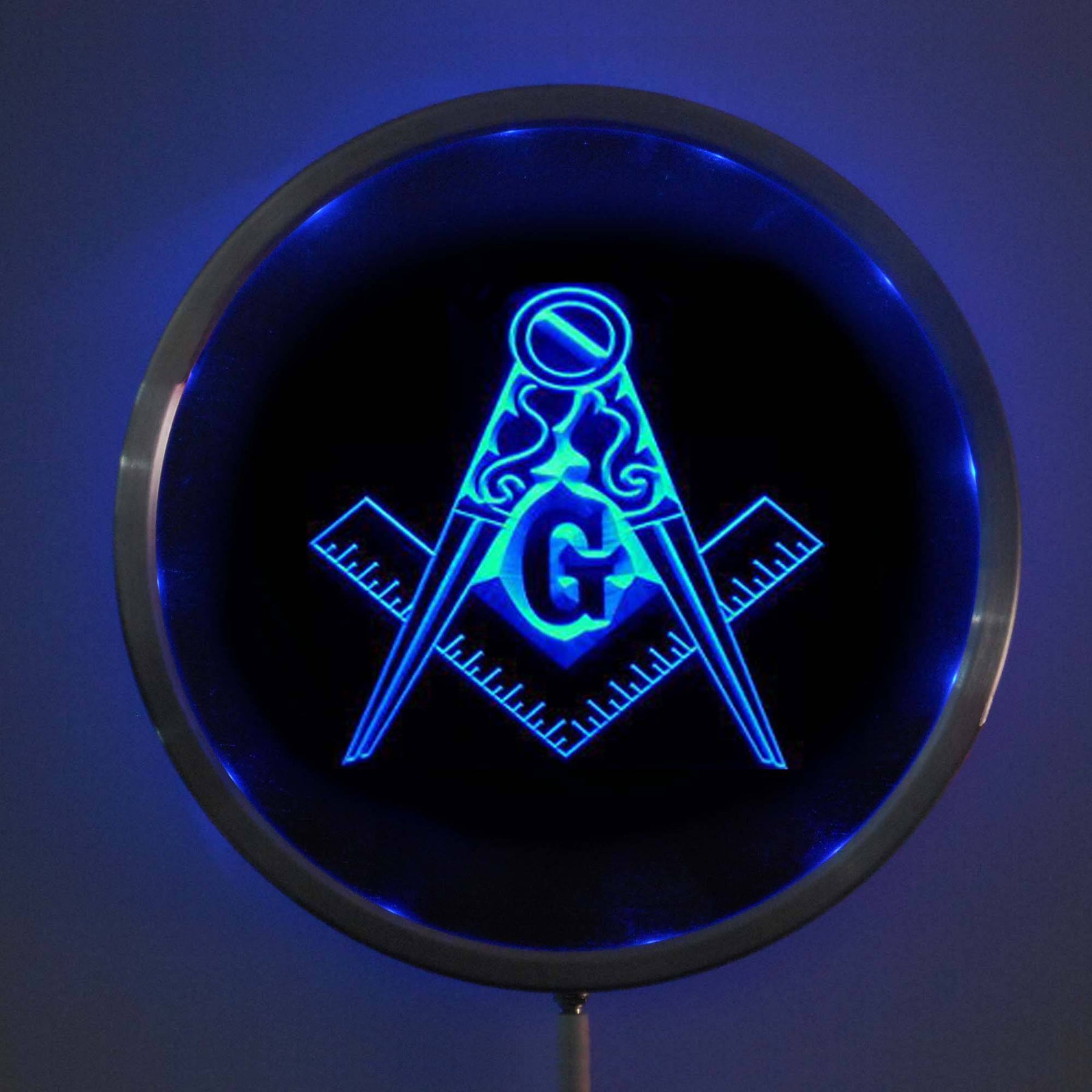 Master Mason Blue Lodge LED Sign - MultiColor