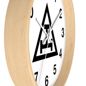 Royal Arch Chapter Clock - Wooden Frame - Bricks Masons