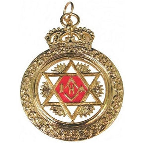 Scottish Master of St. Andrew Collar Jewel - Double Sided Gold Metal - Bricks Masons