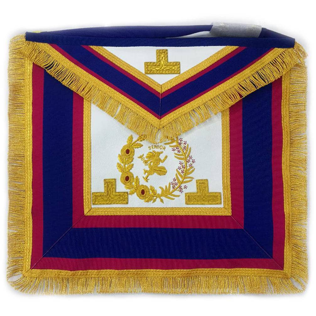 Senior Deacon Mark Apron - Hermes Emblem - Bricks Masons