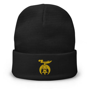 Shriners Beanie - Golden Embroidery Various Colors - Bricks Masons