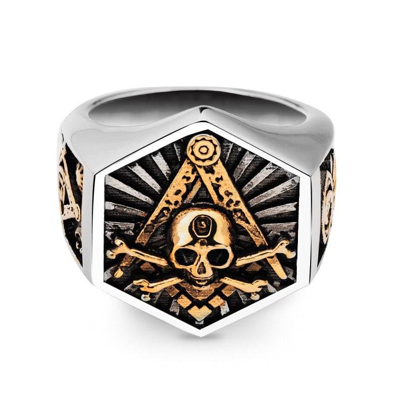 Widows Sons Ring - Stainless Steel - Bricks Masons