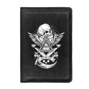 Widows Sons Wallet - NOT TOO LATE Credit Card Holder (Black & Brown) - Bricks Masons
