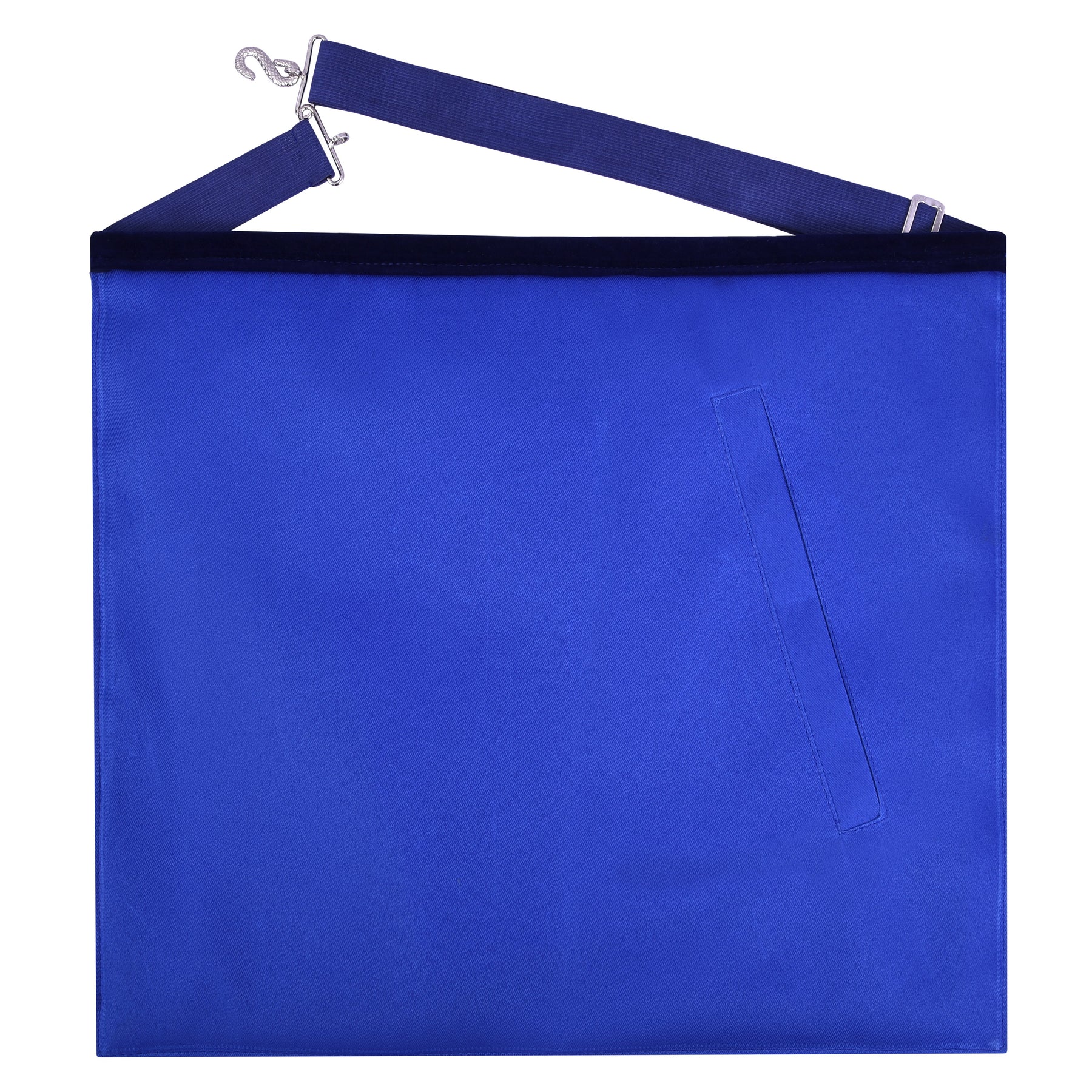 Worshipful Blue Lodge Officer Apron - Royal Blue with Wreath - Bricks Masons