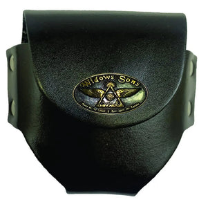 Widows Sons Snuff Can Holder - Genuine Leather & Belt Loop With Rivets