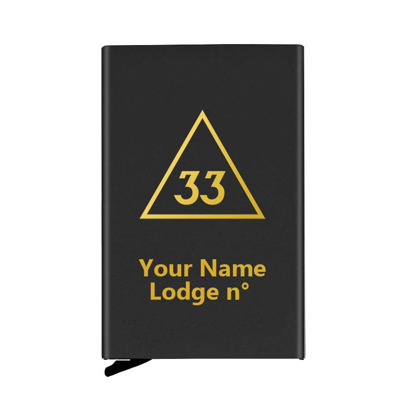 33rd Degree Scottish Rite Credit Card Holder - Various Colors - Bricks Masons