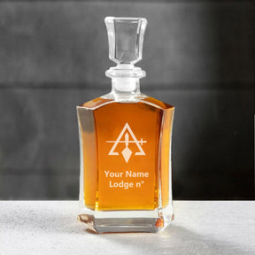 Council Decanter - 23 oz. Whiskey Glass - Bricks Masons