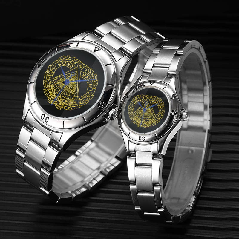 Grand Master Blue Lodge Wristwatch - Stainless Steel - Bricks Masons