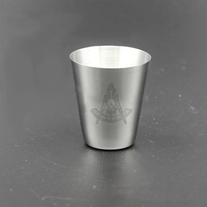 Past Master Blue Lodge California Regulation Cups - Stainless Steel - Bricks Masons