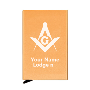 Master Mason Blue Lodge Credit Card Holder - Various Colors - Bricks Masons