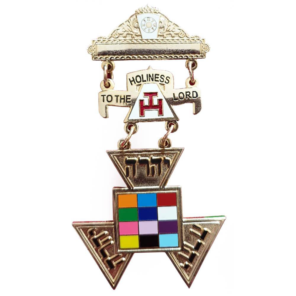 Royal Arch Past High Priest PHP York Rite Medal Breast Jewel - Bricks Masons