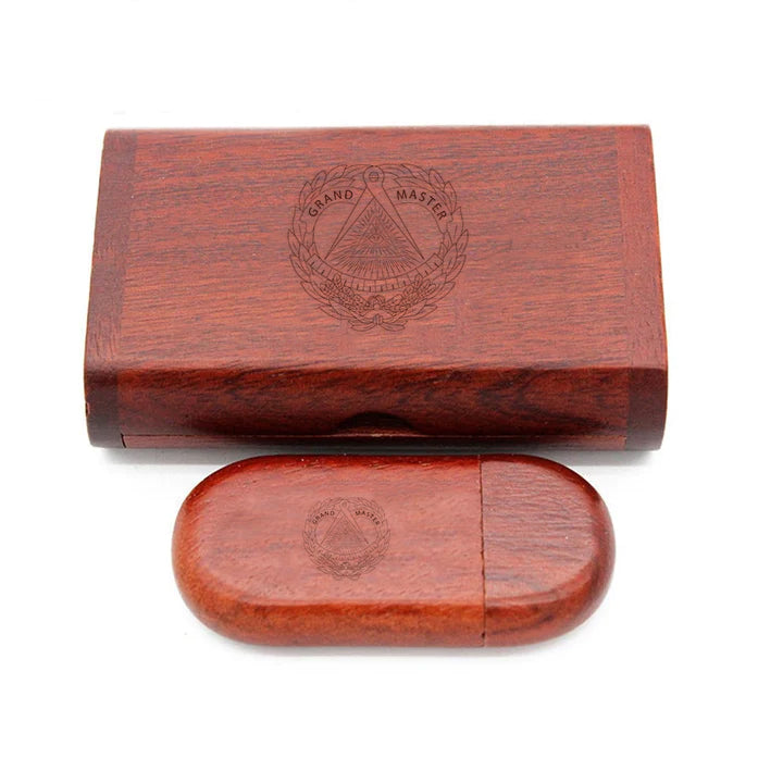 Grand Master Blue Lodge USB Flash Drives - Various Wood Colors - Bricks Masons