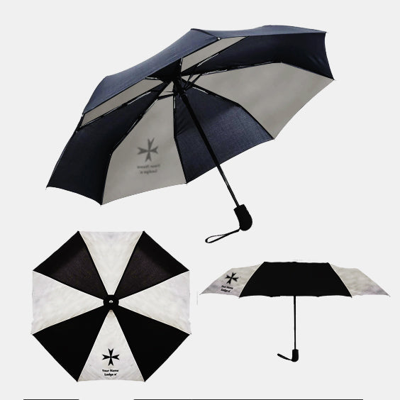 Order of Malta Umbrella -Three Folding Windproof - Bricks Masons