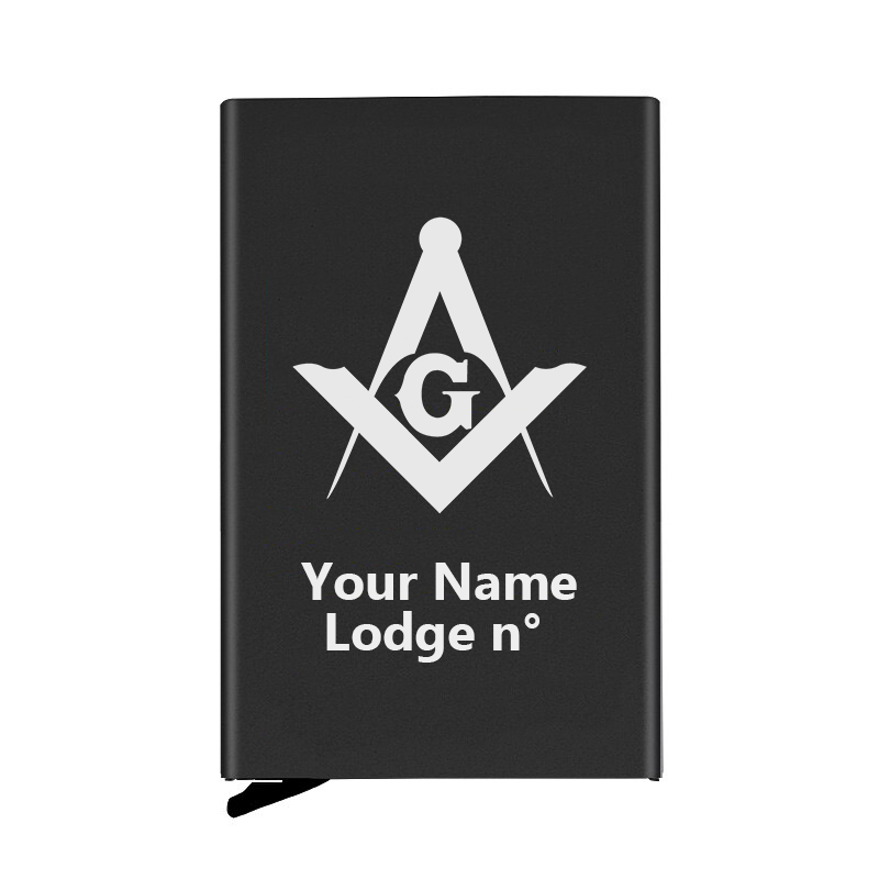 Master Mason Blue Lodge Credit Card Holder - Various Colors - Bricks Masons