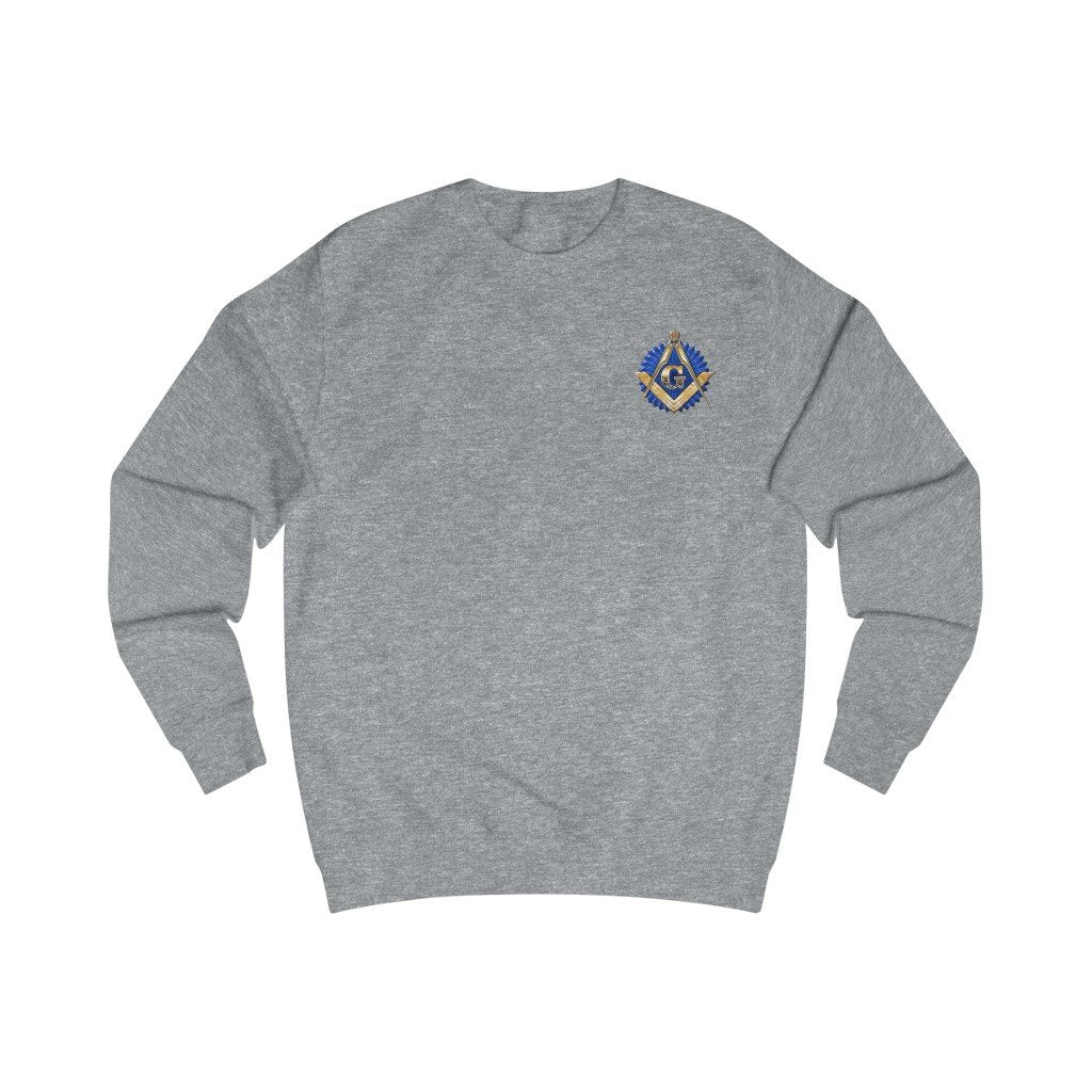 Master Mason Blue Lodge Sweatshirt - Golden Square & Compass - Bricks Masons