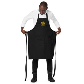 32nd Degree Scottish Rite Kitchen Apron - Wings Down Various Organic Cotton Colors - Bricks Masons