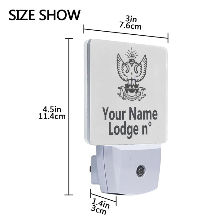33rd Degree Scottish Rite LED Sign - Wings Up 2 Pieces Plug-in - Bricks Masons