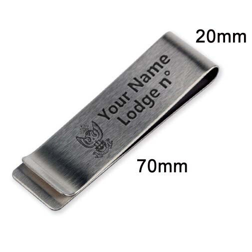 33rd Degree Scottish Rite Pen Holder - Wings Up Black & Brown Leather - Bricks Masons