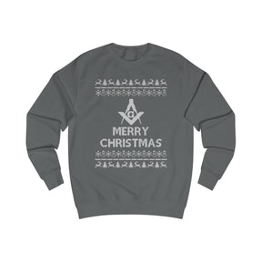 Master Mason Blue Lodge Sweatshirt - Ugly Merry Christmas Sweater - Bricks Masons