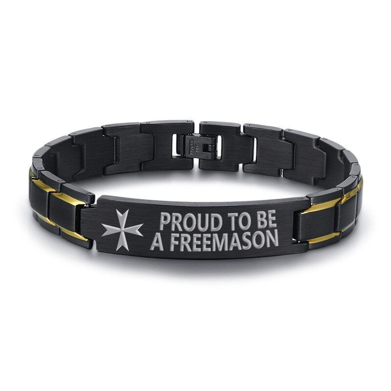 Order Of Malta Commandery Bracelet - Stainless Steel - Bricks Masons