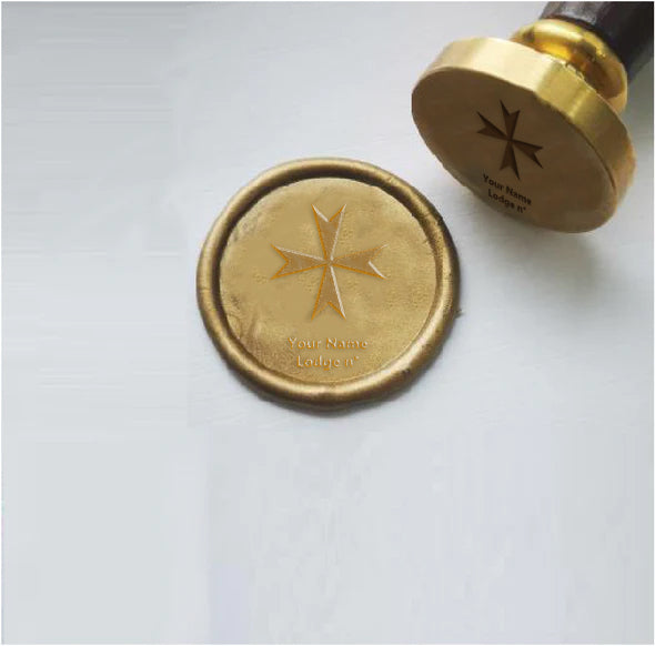 Order Of Malta Commandery Wax Seal Stamp - Various Sizes - Bricks Masons