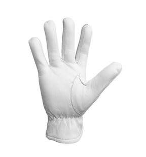 Masonic Glove - White Soft Leather - Bricks Masons