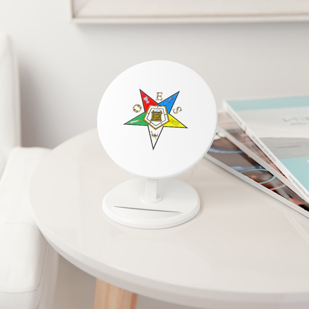 OES Wireless Charger - Colorful 5-Pointed Star - Bricks Masons