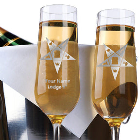 OES Champagne Flute - 2 Pieces Set - Bricks Masons