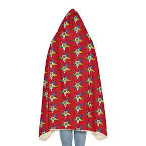 OES Blanket - Hooded In Red - Bricks Masons