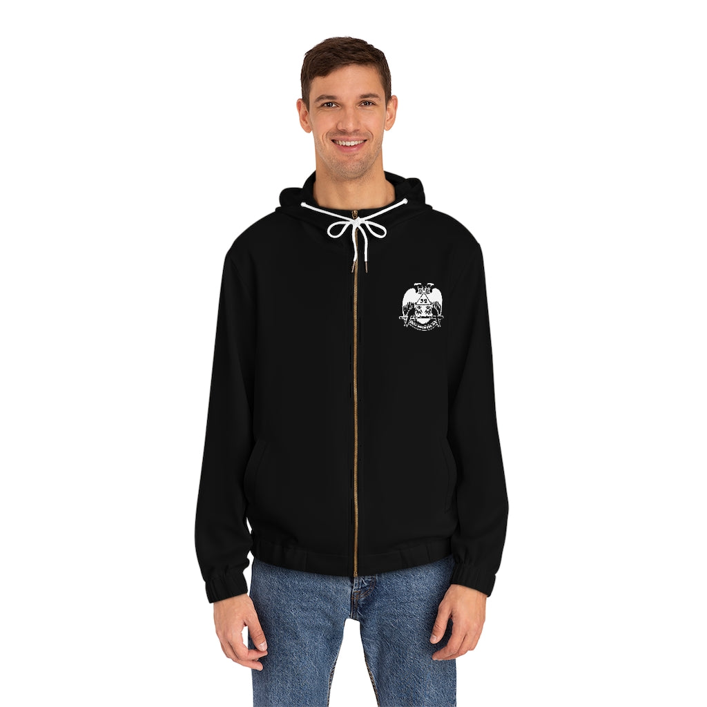 32nd Degree Scottish Rite Hoodie - Wings Down Black - Bricks Masons