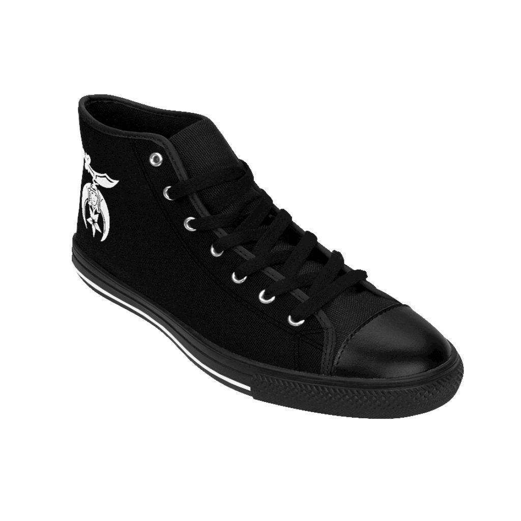 Shriners Sneaker - High-top Black & White - Bricks Masons
