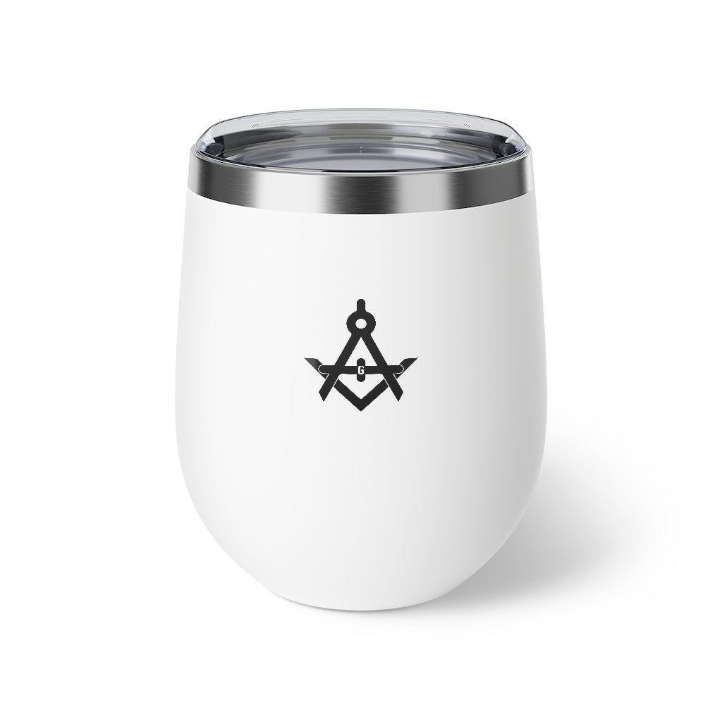 Master Mason Blue Lodge Vacuum Cup - 12oz Square & Compass G - Bricks Masons