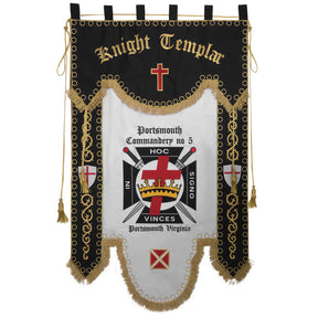 Custom Masonic Banner - Machine Embroidery Expose - Bricks Masons