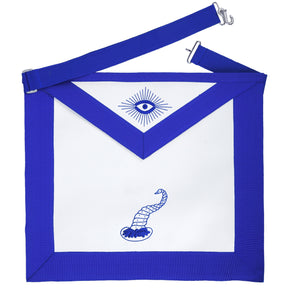 Senior Steward Blue Lodge Officer Apron - Machine Embroidery - Bricks Masons