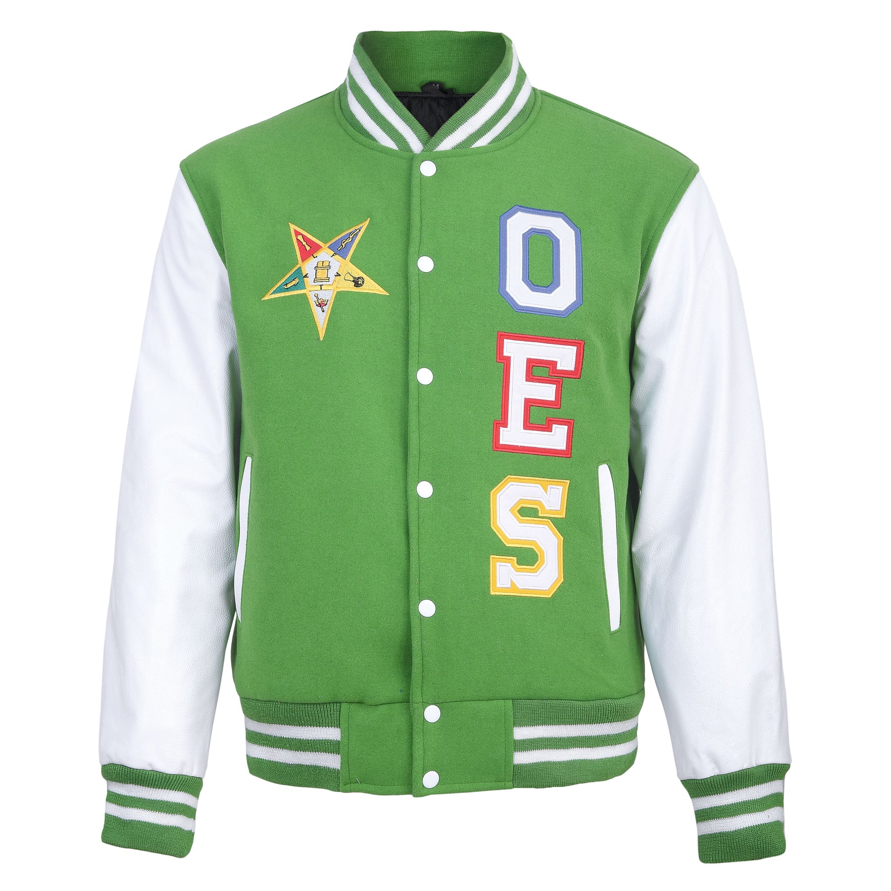 OES Jacket - Light Green & White - Bricks Masons
