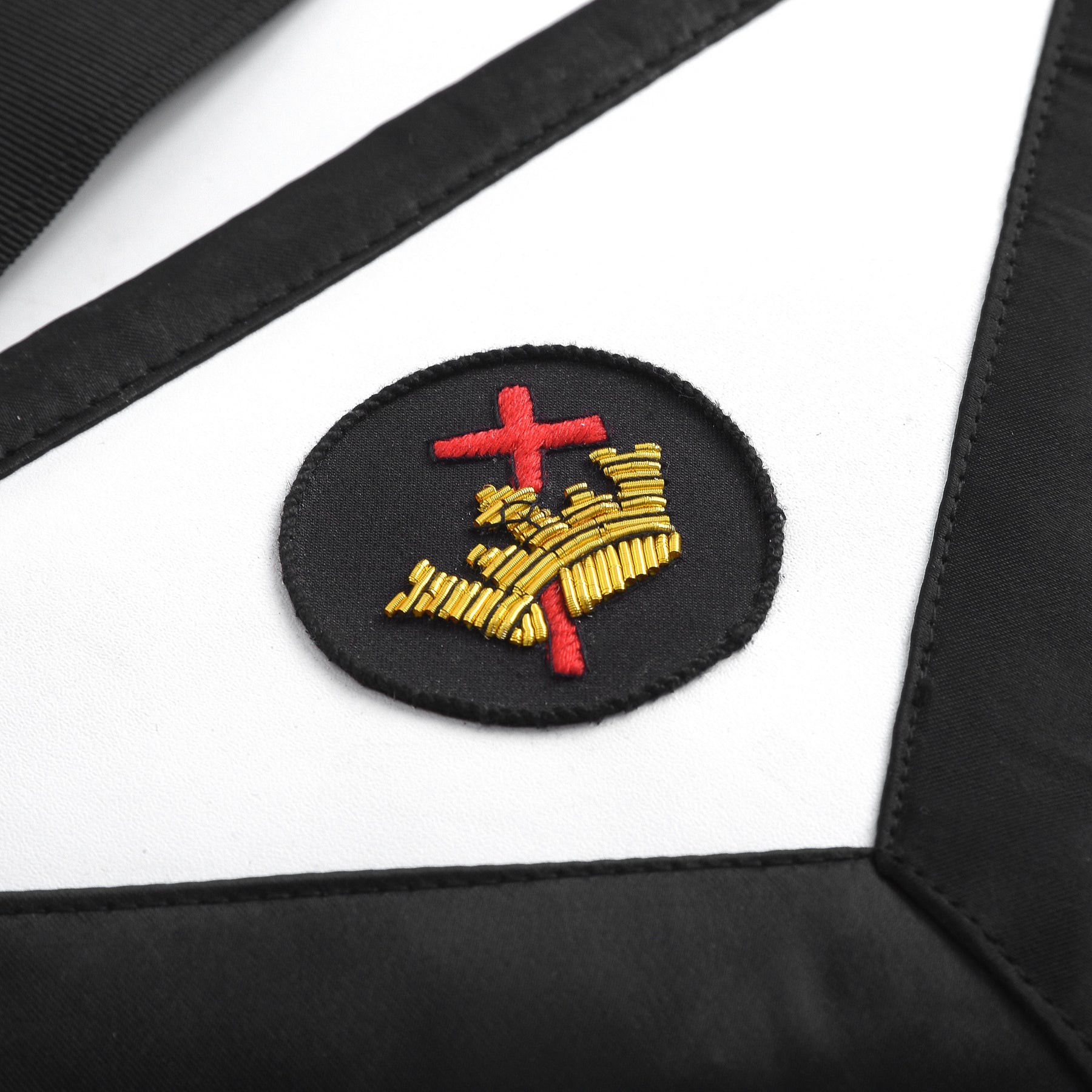 Knights Templar Commandery Apron - Black Velvet - Bricks Masons